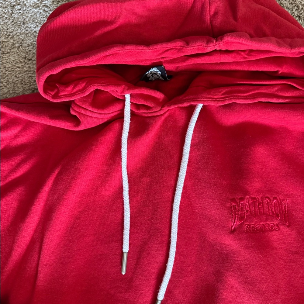 Red Death Row Records Hoodie Size Large